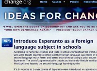 Reta propono al Obama entuziasmigas esperantistojn