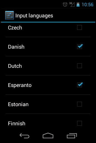 Esperanto en Android