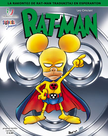 Rat-Man, komiksa superantiheroo, parolas Esperanton