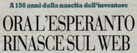 Itala nacia gazeto parolas Esperanton