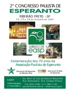 São Paulo sin pretigas por ŝtata kongreso de esperanto