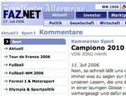 Germana futbal-komentisto esperas je UK en 2010