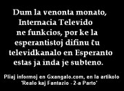 Internacia Televido malŝaltita pro monomanko