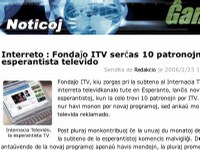Mono ekmankas al Internacia Televido