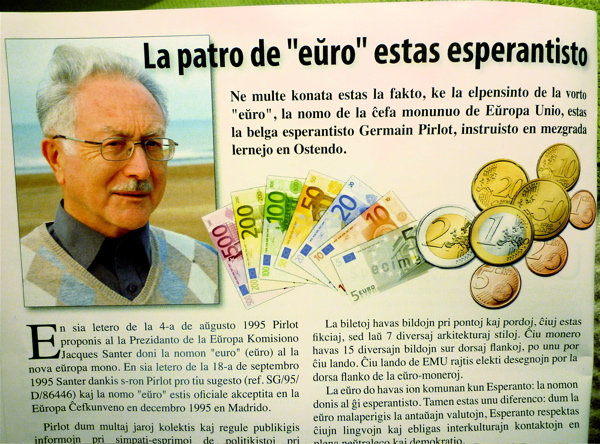 La patro de la eŭro ne estis esperantisto