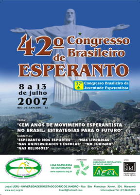 Brazila Kongreso de Esperanto: afiŝo Brazila Kongreso de Esperanto: afiŝo